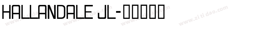 Hallandale JL字体转换